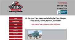 Desktop Screenshot of maxtrucks.net